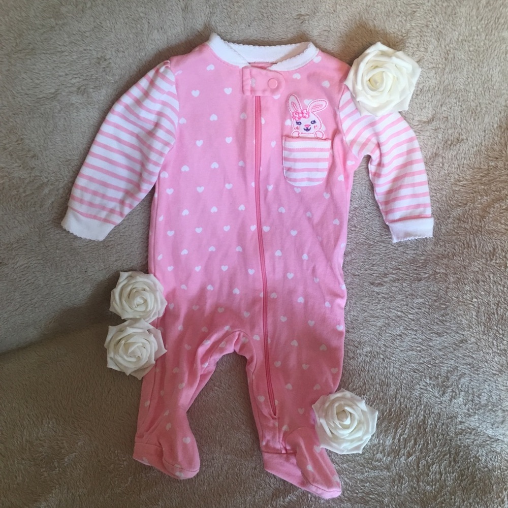 MOVING SALE! 3/$10 Baby Girl Bunny Sleeper
